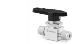 SWAGELOK SS-43GS6  1PIECE 40G SERIES BALL VALVE, 1.5 CV, 3/8 IN.  TUBE FITTING