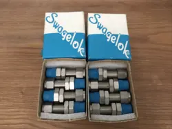 SWAGELOK SS-600-11-4   3/8 TUBE X 1/4 NPT STAINLESS STEEL LOT OF 8 (LA07M)