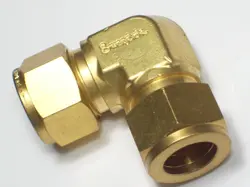 1- SWAGELOK BRASS COMPRESSION ELBOW UNION FITTING, 5/8