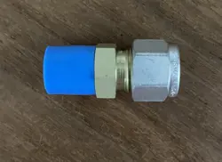 SWAGELOK TUBE FITTING, UNION, A-600-6-6AN, 3/8 TUBE X 3/8 AN, 8 PIECES