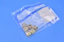LOT OF 6 SWAGELOK B-302-1 BRASS NUT FOR 3/16 IN. SWAGELOK TUBE FITTING