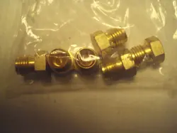 B-400-C, SWAGELOK 1/4 CAP, BRASS; LOT OF 6 EACH