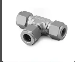 NEW SWAGELOK SS-600-3 STAINLESS STEEL TEE, UNION FITTING, 3/8" OD. BOX OF 8PCS