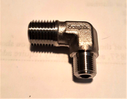 1/4 MNPT X 1/8 MNPT 316SS ELBOW PIPE FITTING SWAGELOK SS-4-RME-2