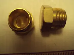 B-810-C, SWAGELOK 1/2 CAP, BRASS; LOT OF 2 EACH