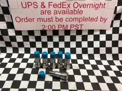 LOT OF 6, SWAGELOK SS-QC4-B-4PM, QUICK CONNECT 1/4 NPT WITH VALVE #118N5