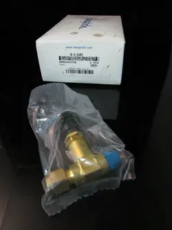 7 SWAGELOK B-2/4JN1 BRASS SCREWED-BONNET NEEDLE VALVES, 1/8 IN. MNPT X 1/4 IN.