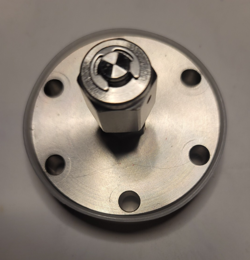 CONFLAT FLANGE (CF) 2.75 INCH CONNECTED TO VCR 4 MALE .25 INCH