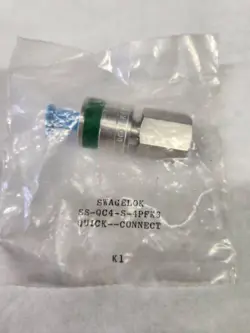 (1)  NEW SWAGELOK  SS-QC4-S-4PFK3  1/4