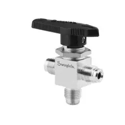SWAGELOK SS-43GXVCR4 SS 1-PIECE 40G SERIES 3-WAY BALL VALVE FNSP