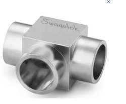 2 NEW  SWAGELOK HIGH PURITY MICROFIT TUBE BUTT WELD 3/8