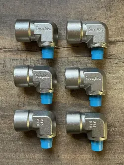 6 PCS - SWAGELOK SS-8-RSE-4 STAINLESS REDUCING ELBOW 1/2 FNPT X 1/4 MALE NPT