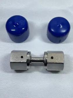 SWAGELOK SS-4-WVCR-6-DF 1/4 IN WELDED VCR FACE SEAL FITTING.