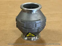 USED EDWARDS A44003000 VACUUM EXHAUST CHECK VALVE NW40 IQDP SERIES FREE SHIPPING