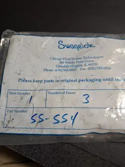 SWAGELOK SS-SS4 LOT
