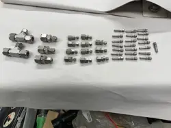 LOT OF SWAGELOK FITTINGS 38 PCS ALL NEW SEE PARTS LIST BELOW