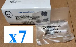 X7 NEW SWAGELOK SS-4-VCR-4 VCR FACE SEAL FITTING 316 SS 1/4 INCH 7PCS 7PC
