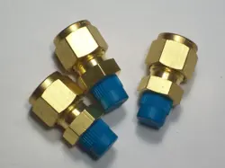 3 - SWAGELOK BRASS CONNECTORS,  3/8