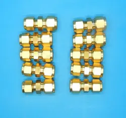 B-10M0-6-6(10PCS) BRASS UNION SWAGELOK UNUSED ITEM