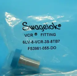 6LV-8-VCR-3S-8TB7 VAR STAINLESS STEEL VCR FITTING SWAGELOK UNUSED ITEM