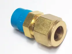 1 - SWAGELOK BRASS CONNECTOR FITTING, 1/2