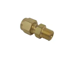 SWAGELOK B-400-1-2BT BRASS SWAGELOK TUBE FITTING (LOT OF 9)