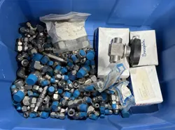 LOT OF SWAGELOK FITTINGS - ELBOWS, REDUCERS, VALVE, FILTERS, CAPS, FERRULES