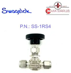 ~NEW~ SWAGELOK- P.N.: SS-1RS4, 1/4 TUBING, SS-316 INTEGRAL BONNET NEEDLE VALVE!