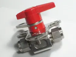 1- SWAGELOK STAINLESS STEEL LOCKABLE VENTED PLUG VALVE, 1/4