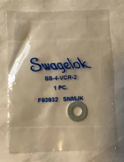 SWAGELOK SS-4-VCR-2 FACE SEAL FITTING, 1/4