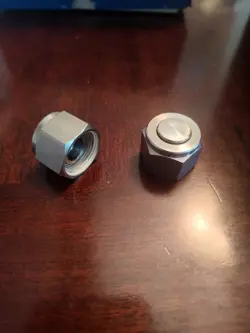 2 SWAGELOK SS-810-P STAINLESS STEEL 316 FEMALE PLUG FOR 1/2 IN. TUBE FITTING
