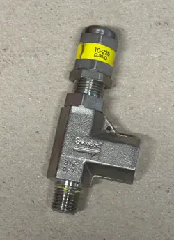 USED - SWAGELOK 316 STAINLESS STEEL LOW PRESSURE RELIEF VALVE SS-RL3M4-F4