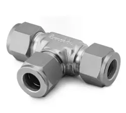 SWAGELOK SS-400-3 STAINLESS STEEL TUBE FITTING, UNION TEE, 1/4 IN. TUBE OD