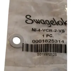 SWAGELOK NI-4-VCR-2-VS , NICKEL VCR FACE SEAL GASKET, 1/4 IN