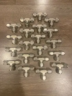 20 SWAGELOK SS-600-3 STAINLESS UNION TEE 3/8 TUBE