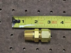 SWAGELOK BRASS CONNECTOR FITTING, 1/2
