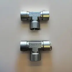 1- SWAGELOK STAINLESS STEEL PIPE TEE FITTING, 1/2