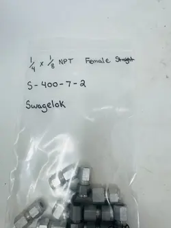 SWAGELOK S-400-7-2 STEEL SWAGELOK TUBE FITTING 1/4