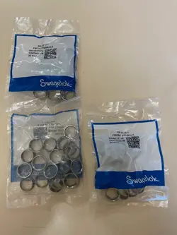 60 PIECES 316 STAINLESS STEEL FRONT FERRULE FOR 3/4 IN