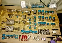 HUGE SWAGELOK BUNDLE DEAL: VALVES, FITTINGS, ELBOWS, BLEED VALVE AND MORE SEE...