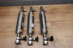 DOT-3E 1800 SAMPLE CYLINDERS DOUBLE ENDED STAINLESS STEEL W/ SWAGELOK VALVE