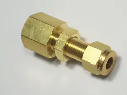 1 -  SWAGELOK BRASS BULKHEAD, 1/4