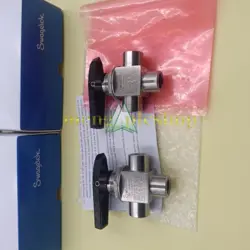 ONE SWAGELOK SS-44XF6 THREE-WAY VALVE NEW