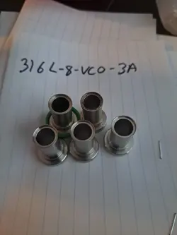 LOT OF 5 SWAGELOK 316L-8-VCO-3A STAINLESS STEEL  FITTING