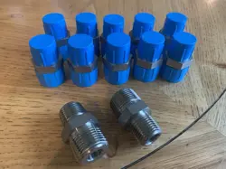 12- SWAGELOK FITTING, HEX REDUCING NIPPLE, 3/4 IN. MALE NPT X 1/2 IN. MALE NPT