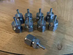 9- SWAGELOK STAINLESS STEEL TUBE REDUCER FITTING, 1/2