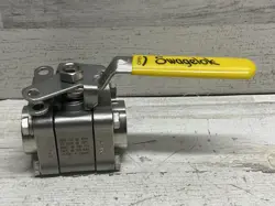 SWAGELOK STAINLESS 3-PC 60 SERIES BALL VALVE,  1” PIPE SOCKET WELD SS-65TSW16P
