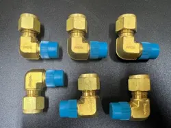 X6 SWAGELOK HOLLAND BRASS B-600-2-4 3/8