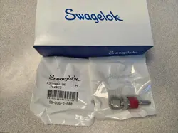 4 PACK - SWAGELOK SS-QC6-D-600 QUICK CONNECT STEM W/VALVE 0.5 CV 3/8 IN. FITTING