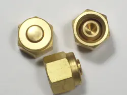 3 -  SWAGELOK BRASS TUBE PLUG FITTINGS,  1/4